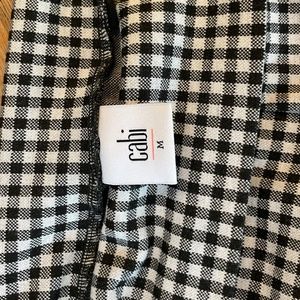 Cabi Houndstooth Cropped Flair Pant; Size M
